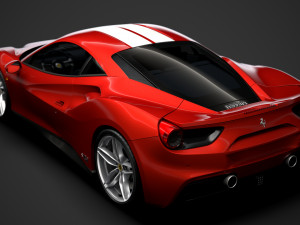 ferrari 488 gtb the schumacher 2018 3D Model