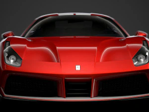 ferrari 488 gtb the schumacher 2018 3D Model
