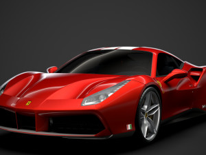 ferrari 488 gtb the schumacher 2018 3D Model