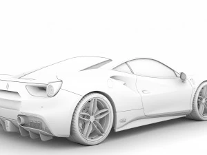 ferrari 488 gtb the schumacher 2018 3D Model