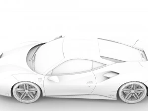 ferrari 488 gtb the schumacher 2018 3D Model