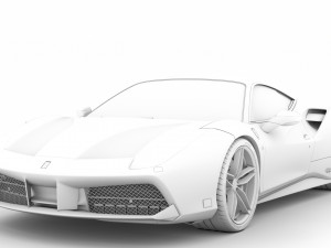ferrari 488 gtb the schumacher 2018 3D Model