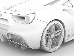 ferrari 488 gtb the schumacher 2018 3D Model