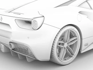 ferrari 488 gtb the schumacher 2018 3D Model