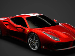 ferrari 488 gtb the schumacher 2018 3D Model
