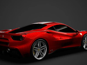 ferrari 488 gtb the schumacher 2018 3D Model