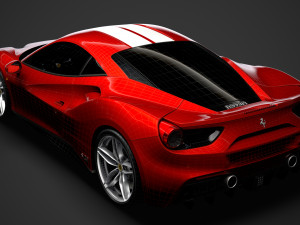 ferrari 488 gtb the schumacher 2018 3D Model
