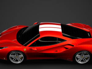 ferrari 488 gtb the schumacher 2018 3D Model