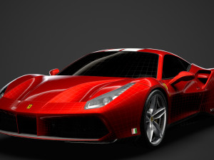 ferrari 488 gtb the schumacher 2018 3D Model