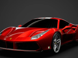 ferrari 488 gtb the schumacher 2018 3D Model