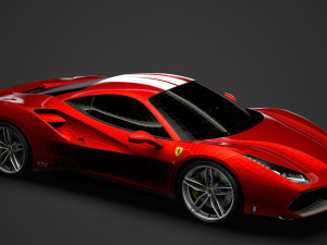 ferrari 488 gtb the schumacher 2018 3D Model