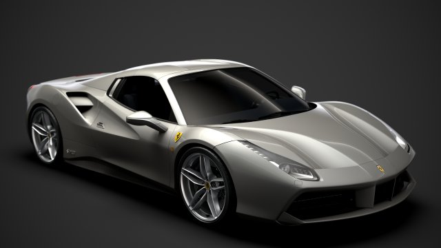 ferrari 488 spider sleek beauty 2018 3D Model .c4d .max .obj .3ds .fbx .stl .blend 