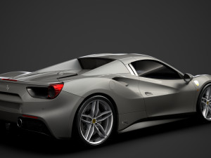 ferrari 488 spider sleek beauty 2018 3D Model