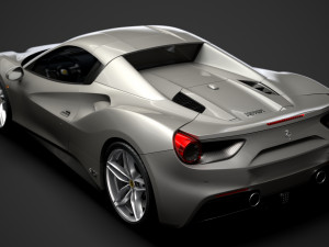 ferrari 488 spider sleek beauty 2018 3D Model
