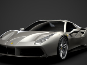 ferrari 488 spider sleek beauty 2018 3D Model