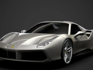 ferrari 488 spider elegante beleza 2018 Modelo 3D