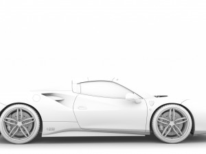 ferrari 488 spider sleek beauty 2018 3D Model