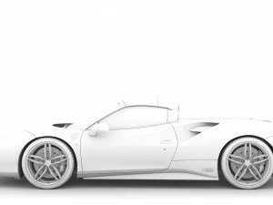ferrari 488 spider elegante beleza 2018 Modelo 3D