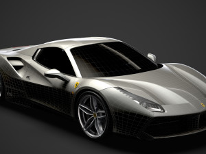 ferrari 488 spider sleek beauty 2018 3D Model