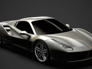 ferrari 488 spider elegante beleza 2018 Modelo 3D