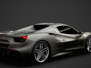 ferrari 488 spider sleek beauty 2018 3D Model