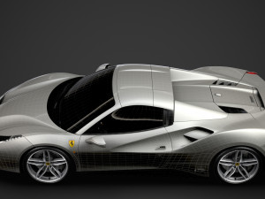 ferrari 488 spider sleek beauty 2018 3D Model