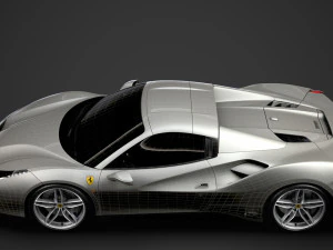 ferrari 488 spider elegante beleza 2018 Modelo 3D