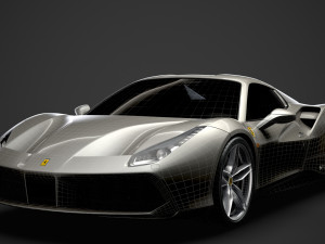 ferrari 488 spider sleek beauty 2018 3D Model