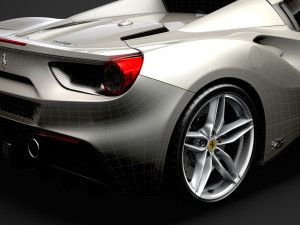 ferrari 488 spider sleek beauty 2018 3D Model
