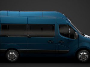 nissan nv 400 l2h3 minibus 2020 3D Модель