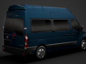 nissan nv 400 l2h3 minibus 2020 3D Модель