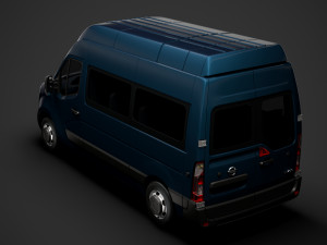 nissan nv 400 l2h3 minibus 2020 3D Модель