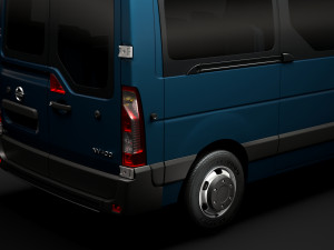 nissan nv 400 l2h3 minibus 2020 3D Модель
