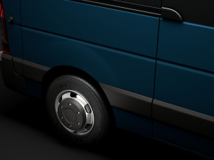 nissan nv 400 l2h3 minibus 2020 3D Модель