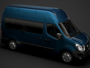 nissan nv 400 l2h3 minibus 2020 3D Модель