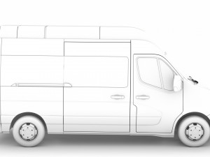 nissan nv 400 l2h3 minibus 2020 3D Модель