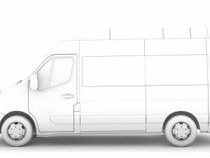 nissan nv 400 l2h3 minibus 2020 3D Модель