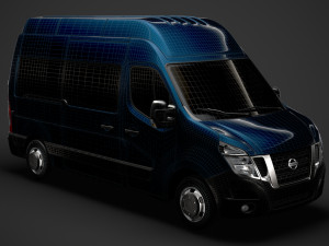 nissan nv 400 l2h3 minibus 2020 3D Модель