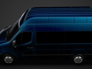 nissan nv 400 l2h3 minibus 2020 3D Модель