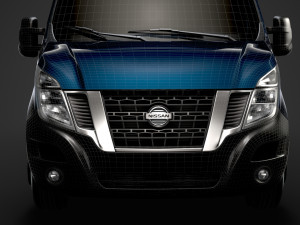 nissan nv 400 l2h3 minibus 2020 3D Модель