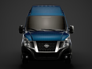 nissan nv 400 l2h3 minibus 2020 3D Модель