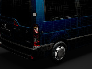 nissan nv 400 l2h3 minibus 2020 3D Модель