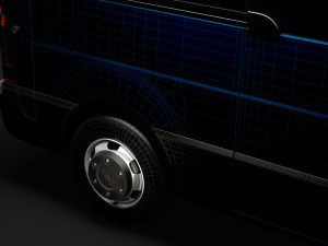 nissan nv 400 l2h3 minibus 2020 3D Модель