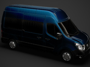 nissan nv 400 l2h3 minibus 2020 3D Модель