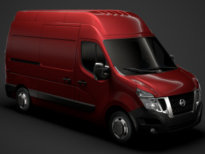 nissan nv 400 l2h3 van 2020 3D 모델