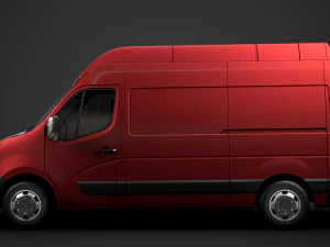 nissan nv 400 l2h3 van 2020 3D Model