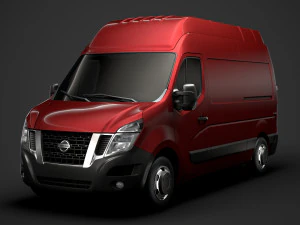 nissan nv 400 l2h3 van 2020 3D Model
