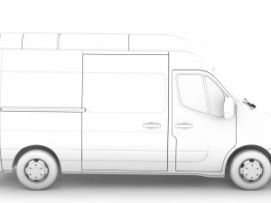 nissan nv 400 l2h3 van 2020 3D Model