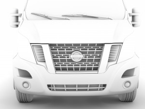 nissan nv 400 l2h3 van 2020 3D Model