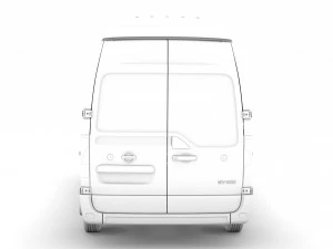nissan nv 400 l2h3 van 2020 3D Model